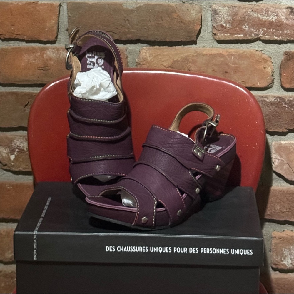 Fluevog Sophie contrast sling back